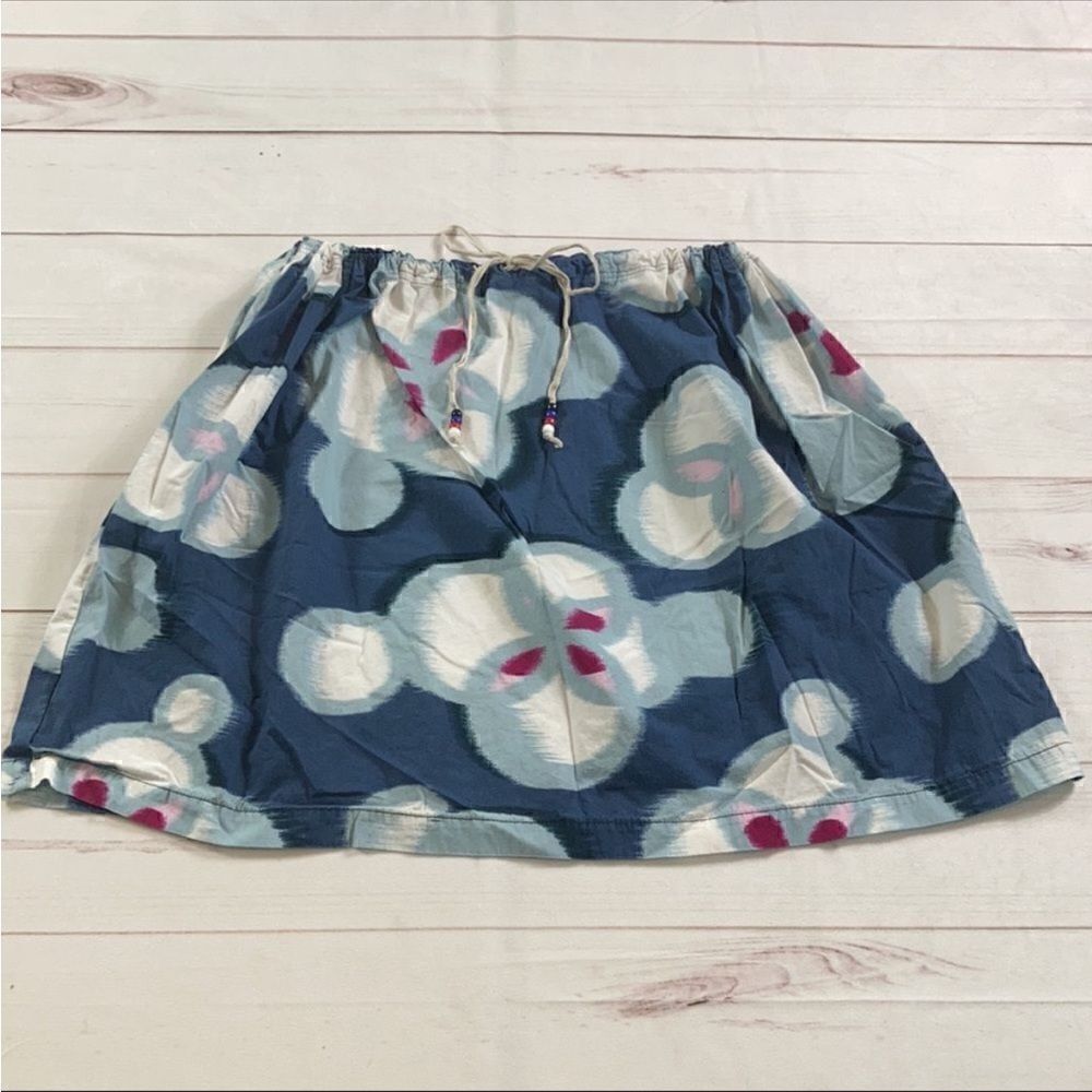 Tea Collection Blue Floral Print Skirt
